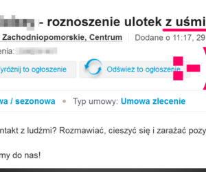 Ulotki z uśmiechem