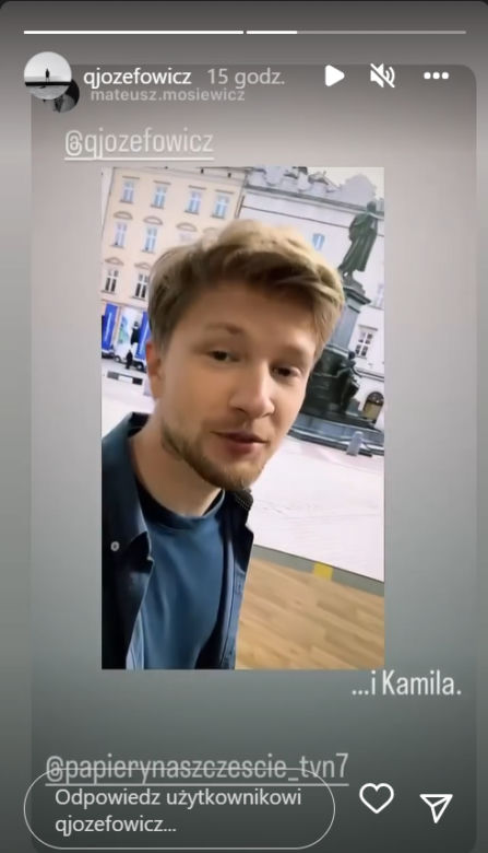 M jak miłość. Jakub Józefowicz na planie "Papierów na szczęście"