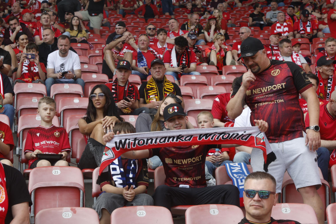 Kibice na meczu Widzew Łódź - Piast Gliwice