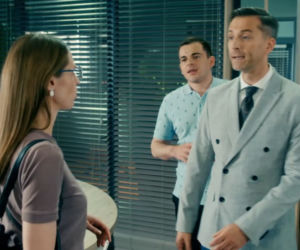 BrzydUla 2 odc. 169. Marek (Filip Bobek), Ula (Julia Kamińska), Daniel (Daniel Kasprowicz)