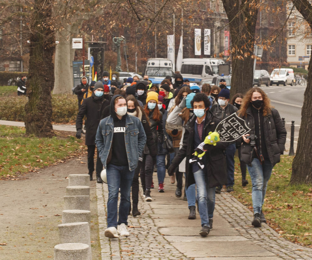 Uczniowie strajkowali we Wrocławiu