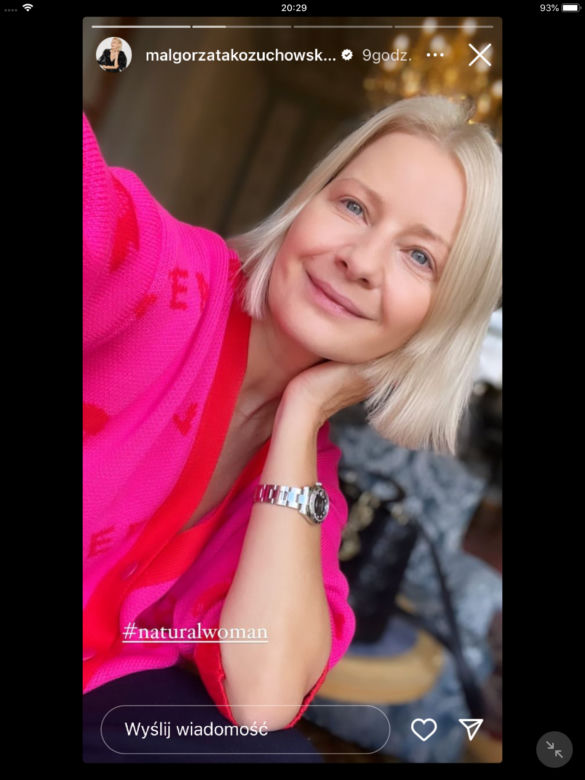 Małgorzata Kożuchowska bez makijażu