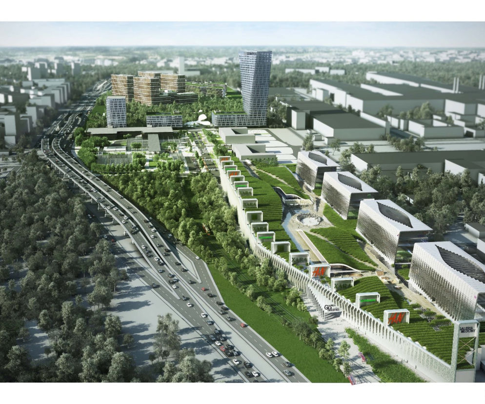 Biura i centrum handlowe w Warszawie. inwestycja Coimpex na Bielanach