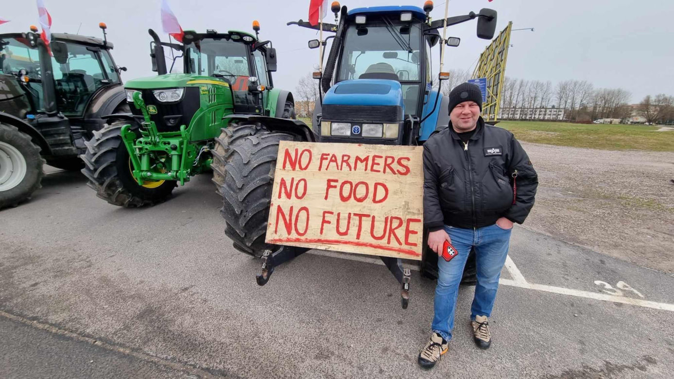 Protest rolników w Koszalinie