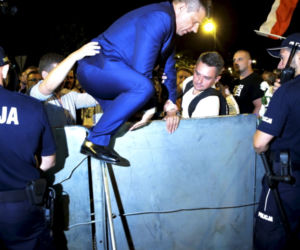  Protest opozycji pod sejmem PETRU