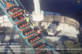 Koszmarny wypadek w parku rozrywki. Mężczyzna wypadł z roller coastera