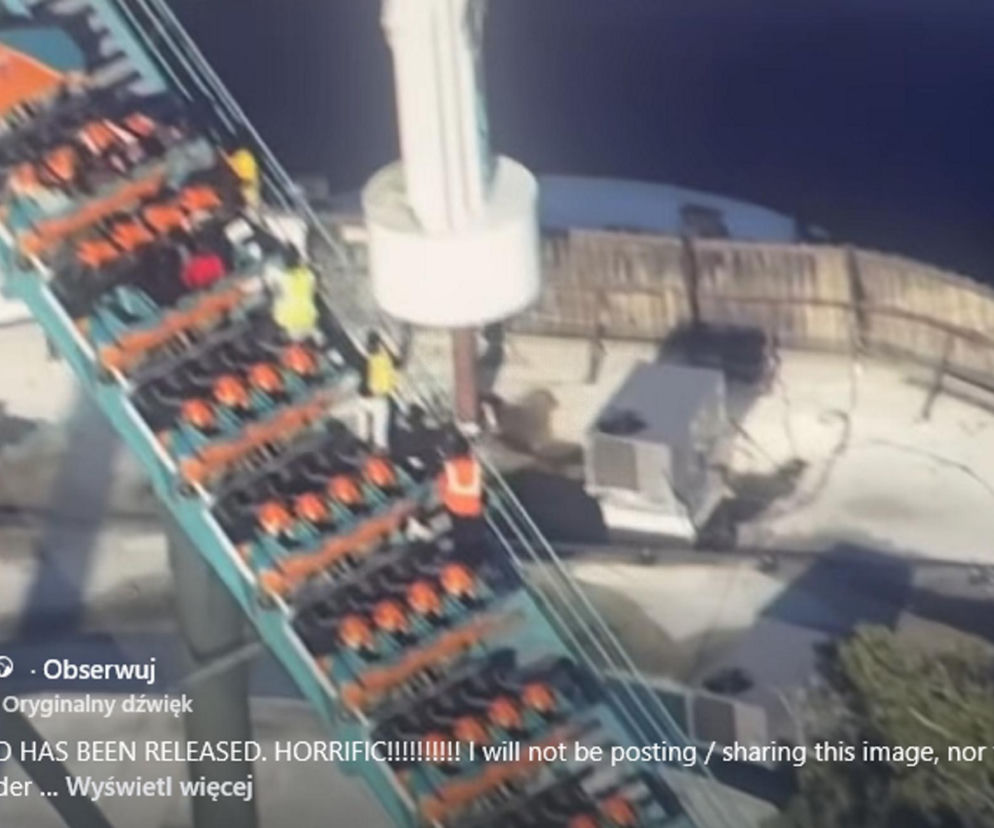 Koszmarny wypadek w parku rozrywki. Mężczyzna wypadł z roller coastera