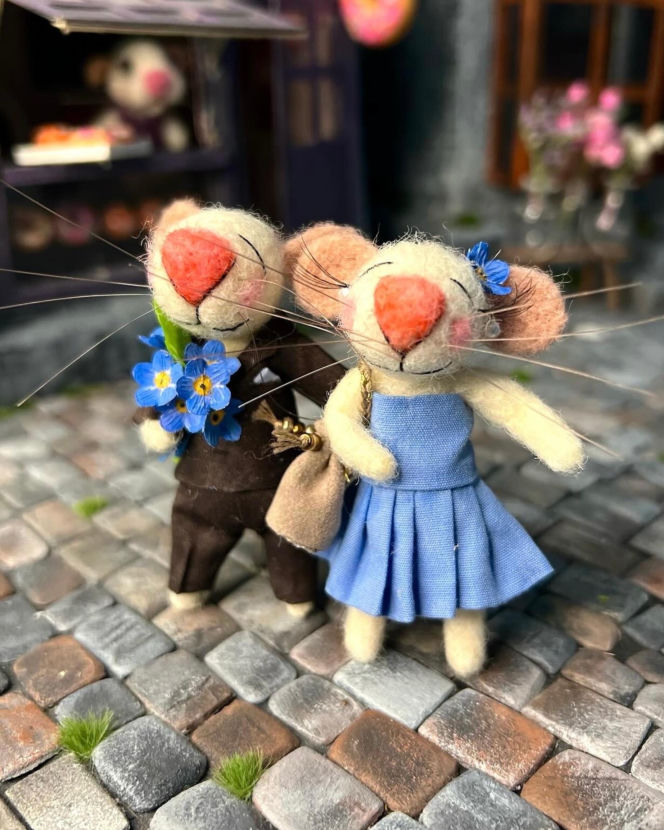 Filcowe myszki Joanny. Marka "Wyszło z norki"