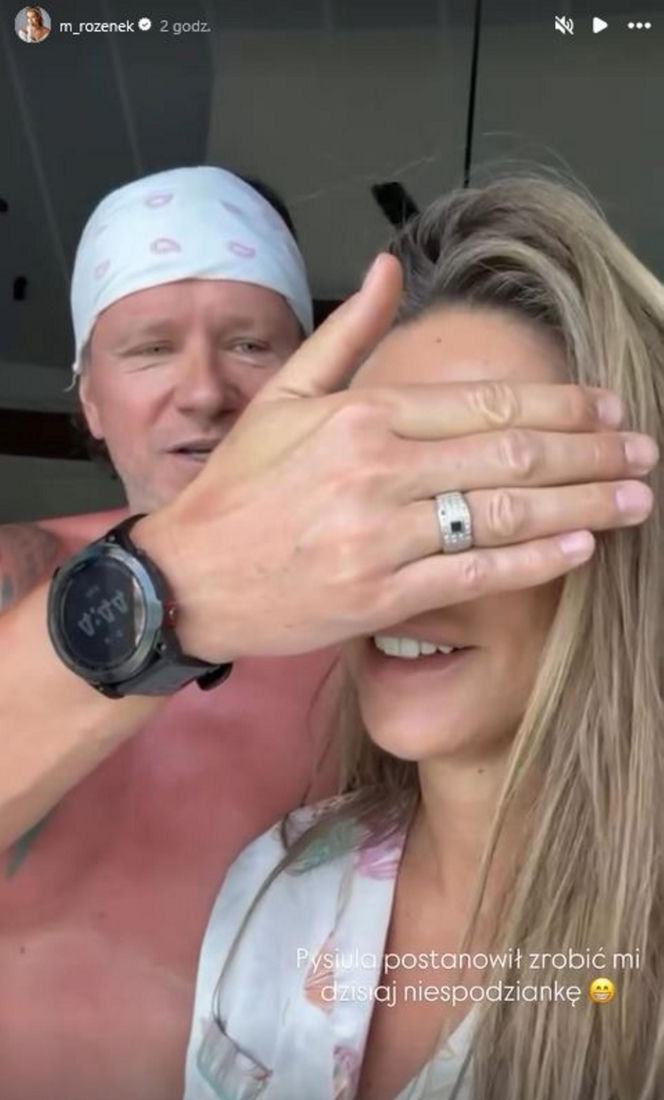 Małgorzata Rozenek i Radosław Majdan na Malediwach