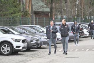 Polska - Albania. Reprezentacja Polski na spacerze