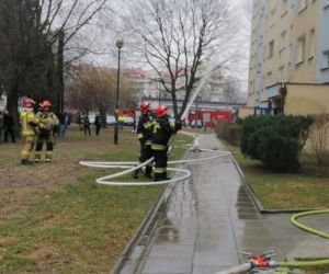 Pożar mieszkania na Kurdwanowie