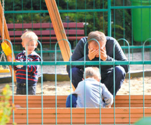 Czułe pożegnanie z wnukami