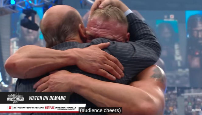 Brock Lesnar we łzach pożegnał się z kibicami