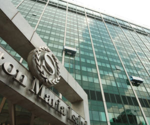 Rusztowania elektryczne na fasadzie Hotelu Sheraton w Meksyku