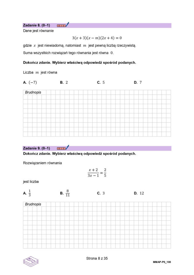 arkusz maturalny CKE - matematyka podstawowa