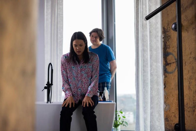 Pierwsza miłość, odcinek 4204: Julita (Dagmara Bryzek), Florian (Michał Kurek)