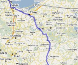 Trasa E77 Warszawa - Hel 