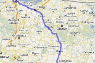 Trasa E77 Warszawa - Hel 
