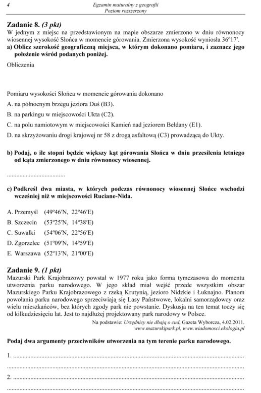 Geografia rozszerzona 4