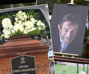 Na pogrzebie Edwarda Linde-Lubaszenki nie było urny! W kościele wystawiono drewnianą, zdobioną trumnę. Tak pożegnano wielkiego aktora