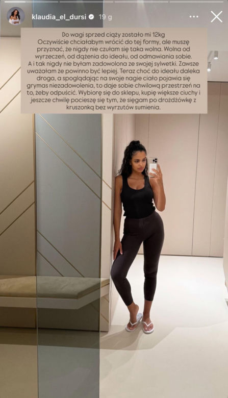 Klaudia El Dursi o powrocie do wagi sprzed ciąży