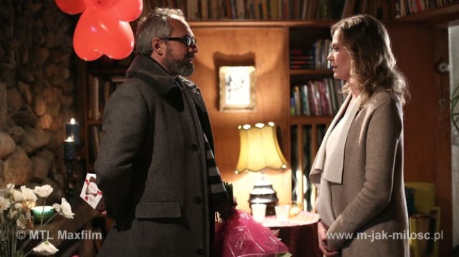 M jak miłość odc. 1132. Anna (Tamara Arciuch), Adam Werner (Jacek Kopczyński)