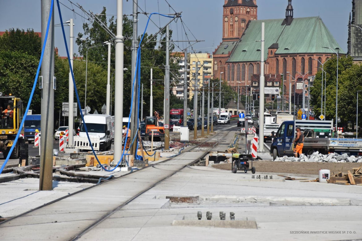 Przebudowa układu drogowego na Międzyodrzu - lipiec 2022