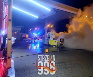 Groźny pożar na stacji benzynowej na autostradzie A4