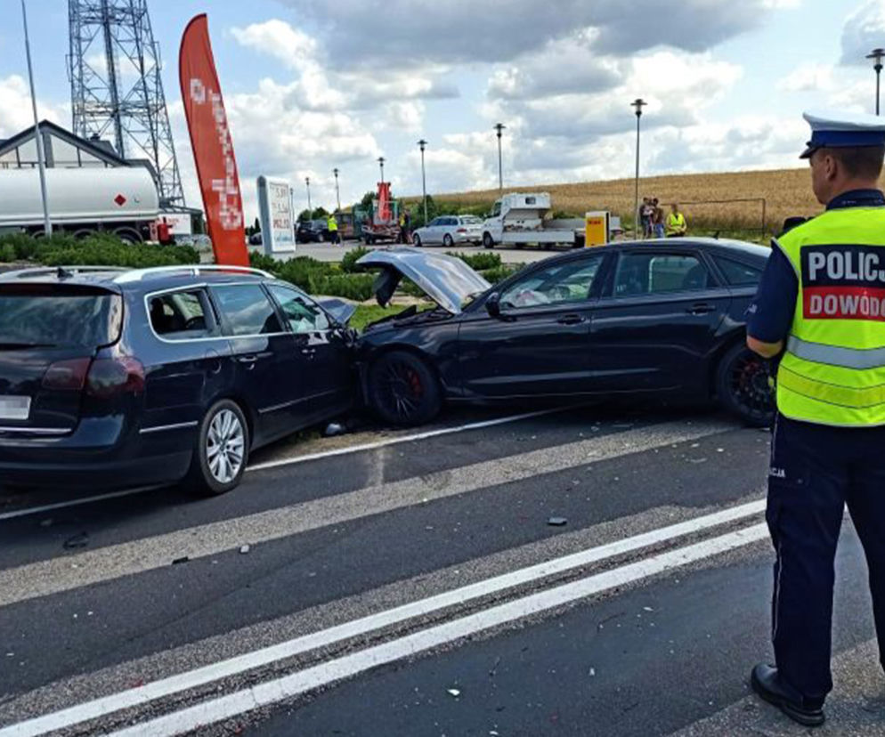Wypadek na trasie wojewódzkiej nr 212