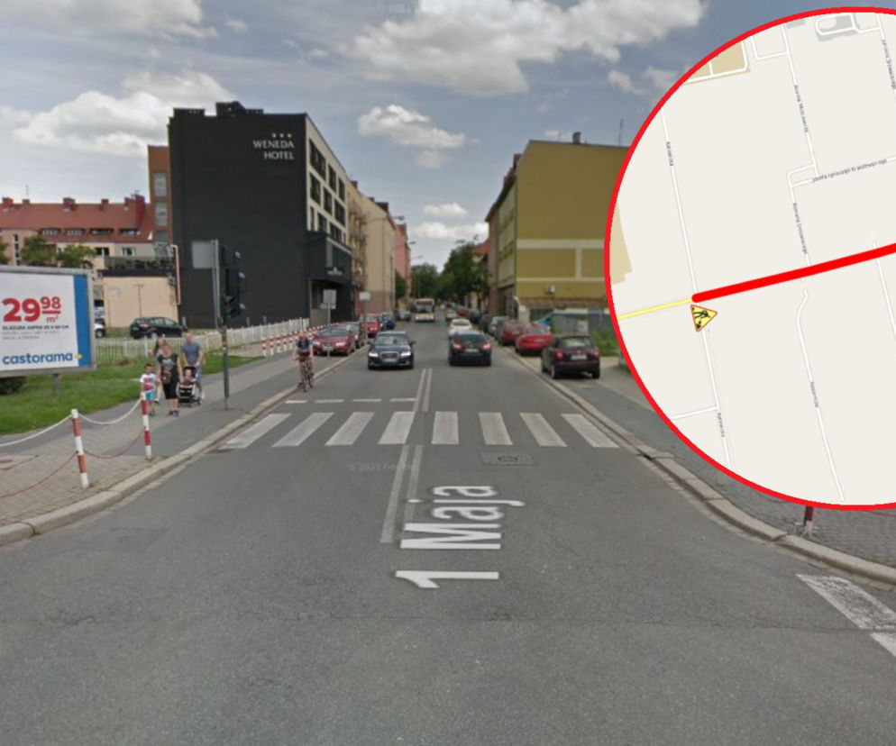 Opole: Rusza remont na ul. 1 Maja. Uwaga kierowcy!