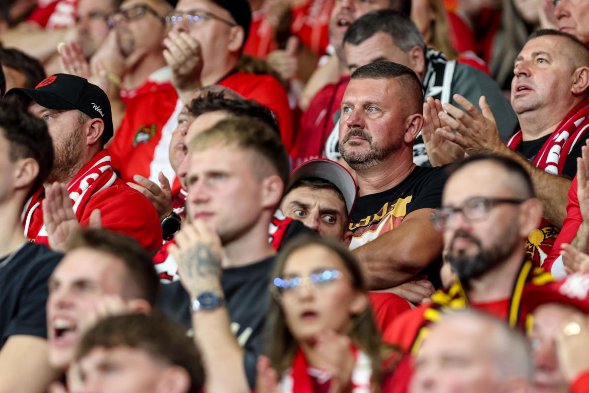 Widzew Łódź - Lech Poznań: Zdjęcia kibiców z meczu 6. kolejki PKO BP Ekstraklasy