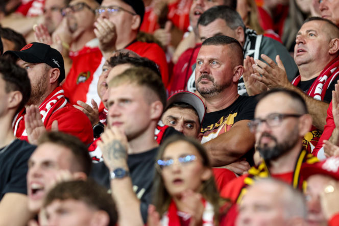 Widzew Łódź - Lech Poznań: Zdjęcia kibiców z meczu 6. kolejki PKO BP Ekstraklasy