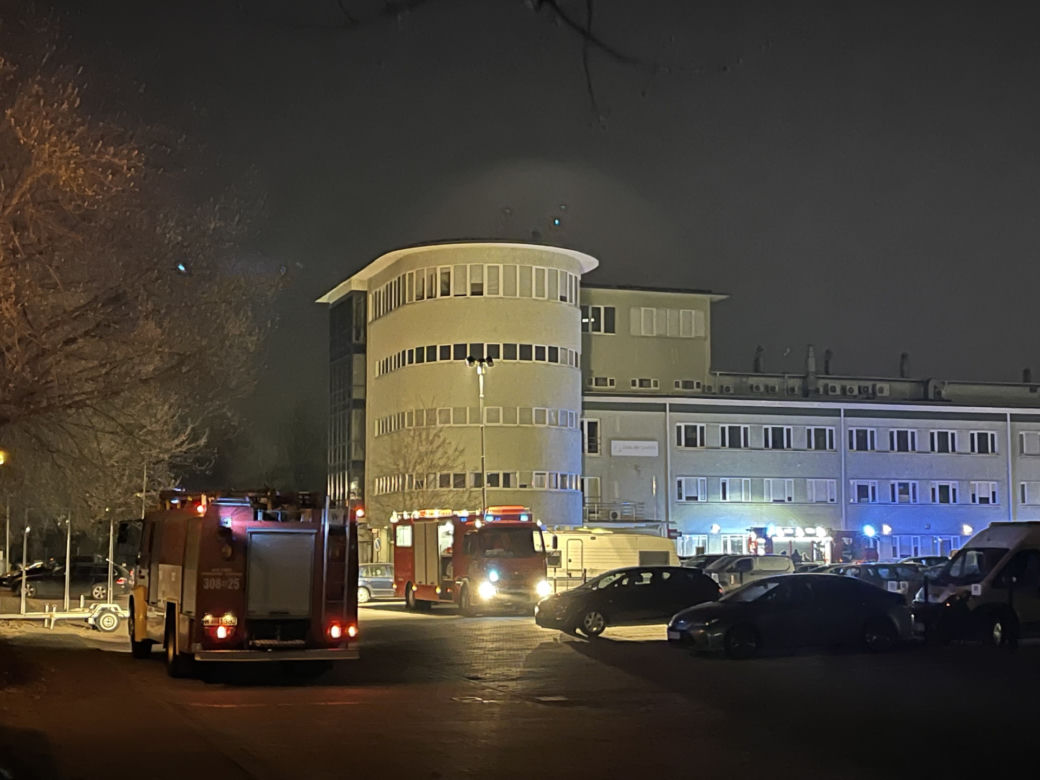 Pożar studia na Żoliborzu