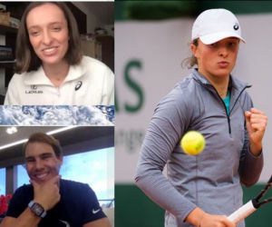 Iga Świątek i Rafael Nadal
