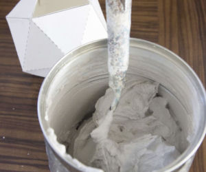Miedziany świecznik w kształcie diamentu DIY