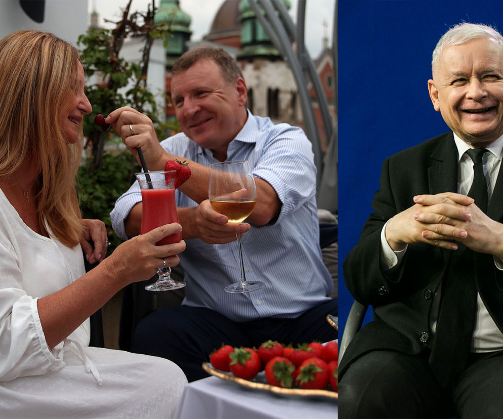 Kaczyński na rocznicy ślubu Kurskich! Wyciekły zdjęcia z knajpy!