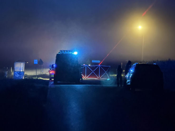 Koparka wymusiła pierwszeństwo. Motocyklista nie miał szans