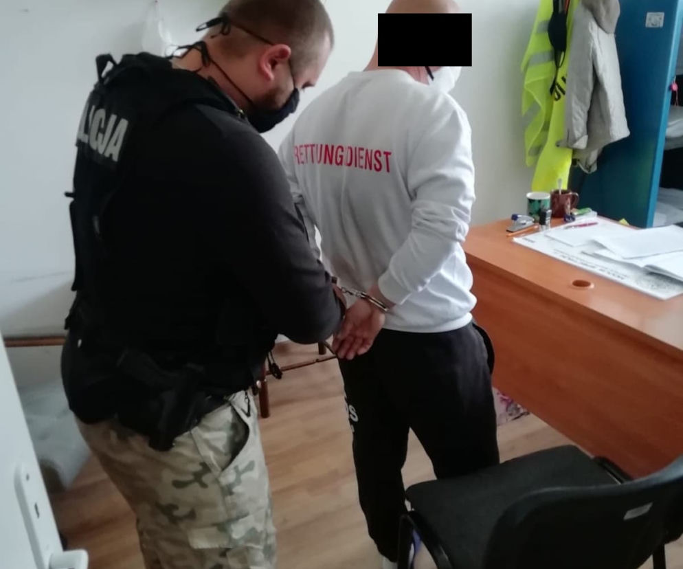 Groził policjantowi