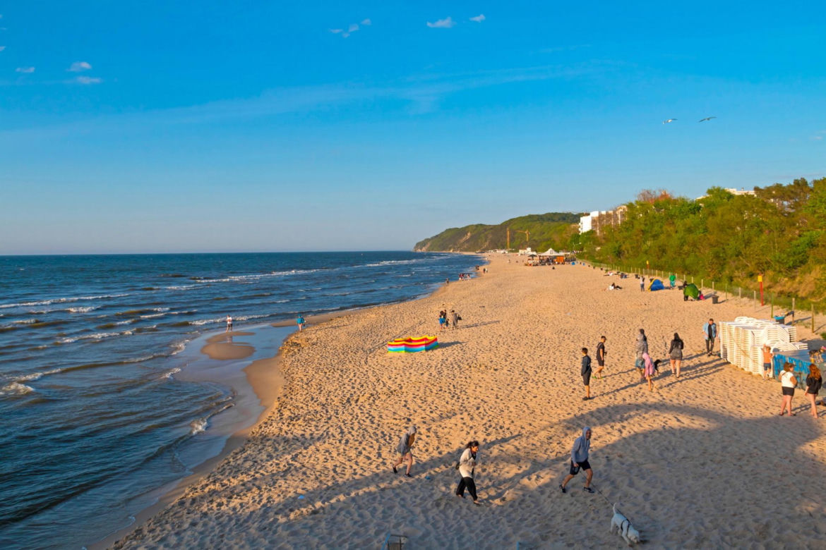 plaża w Międzyzdrojach