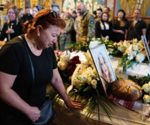 Pogrzeb Liubavy i Viry Yakovlevy. Siostry zginęły tragicznie w wyniku rosyjskiego ataku rakietowego na budynek mieszkalny