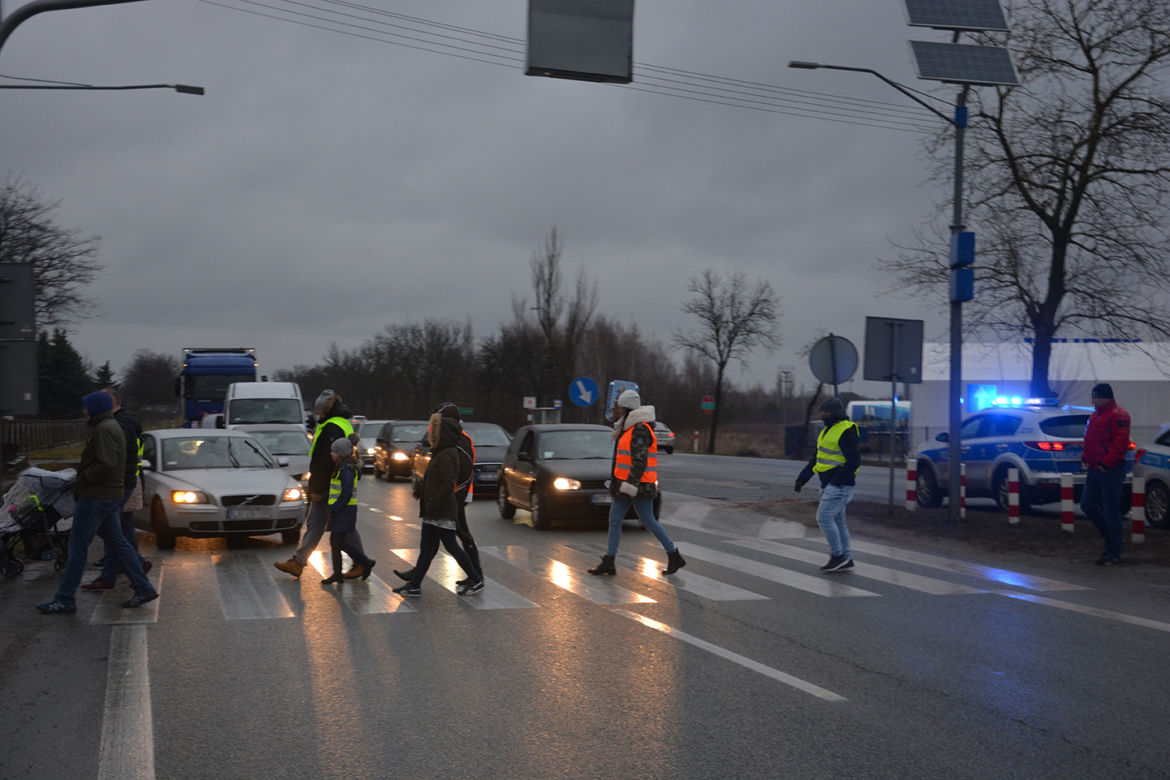 Blokada drogi krajowej DK7