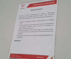 Dworzec Bydgoszcz Główna w czasie epidemii koronawirusa
