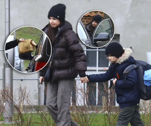 Kaczyńska kupiła synowi obiad w fast foodzie. Duża torba!