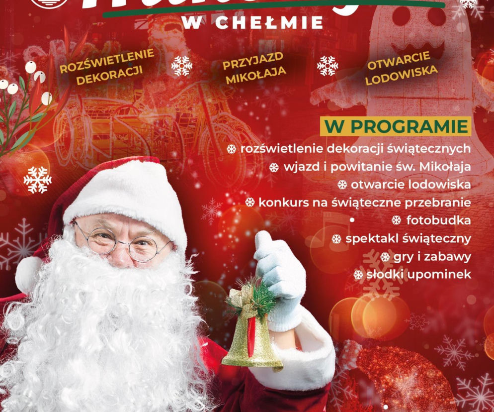 Plakat promujący Mikołajki w Chełmie