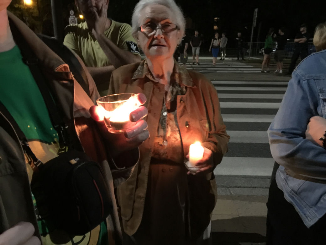 Protest przed domem Jarosława Kaczyńskiego, 22 lipca