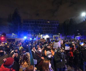 Kolejny protest pod ambasadą Rosji w Warszawie