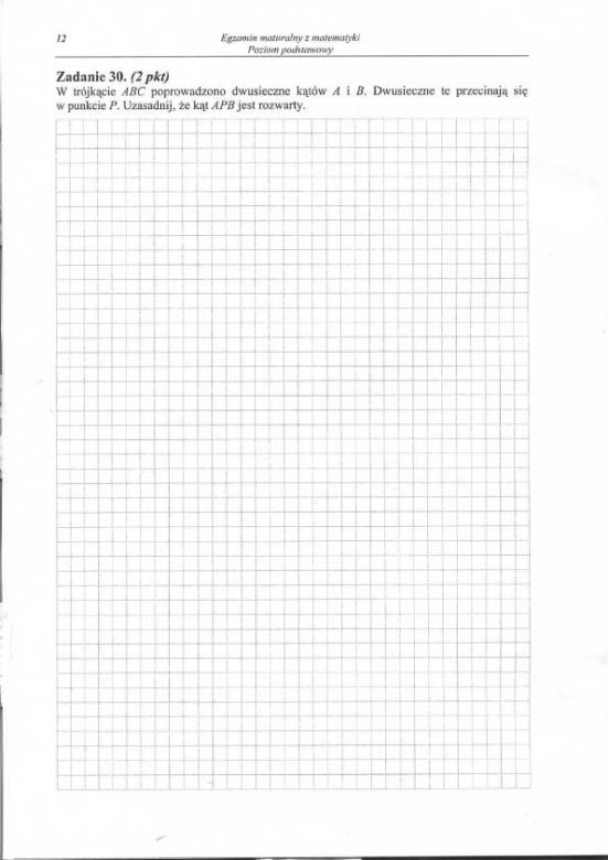 Matura 2012 matematyka podstawowy 