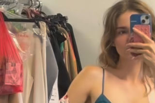 M jak miłość. Dominika Kachlik (Franka) na planie