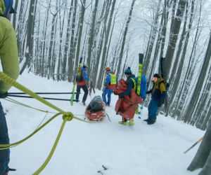  Ratownicy GOPR Bieszczady wzywani do złamań m.in. na sankach [ZDJĘCIA]  