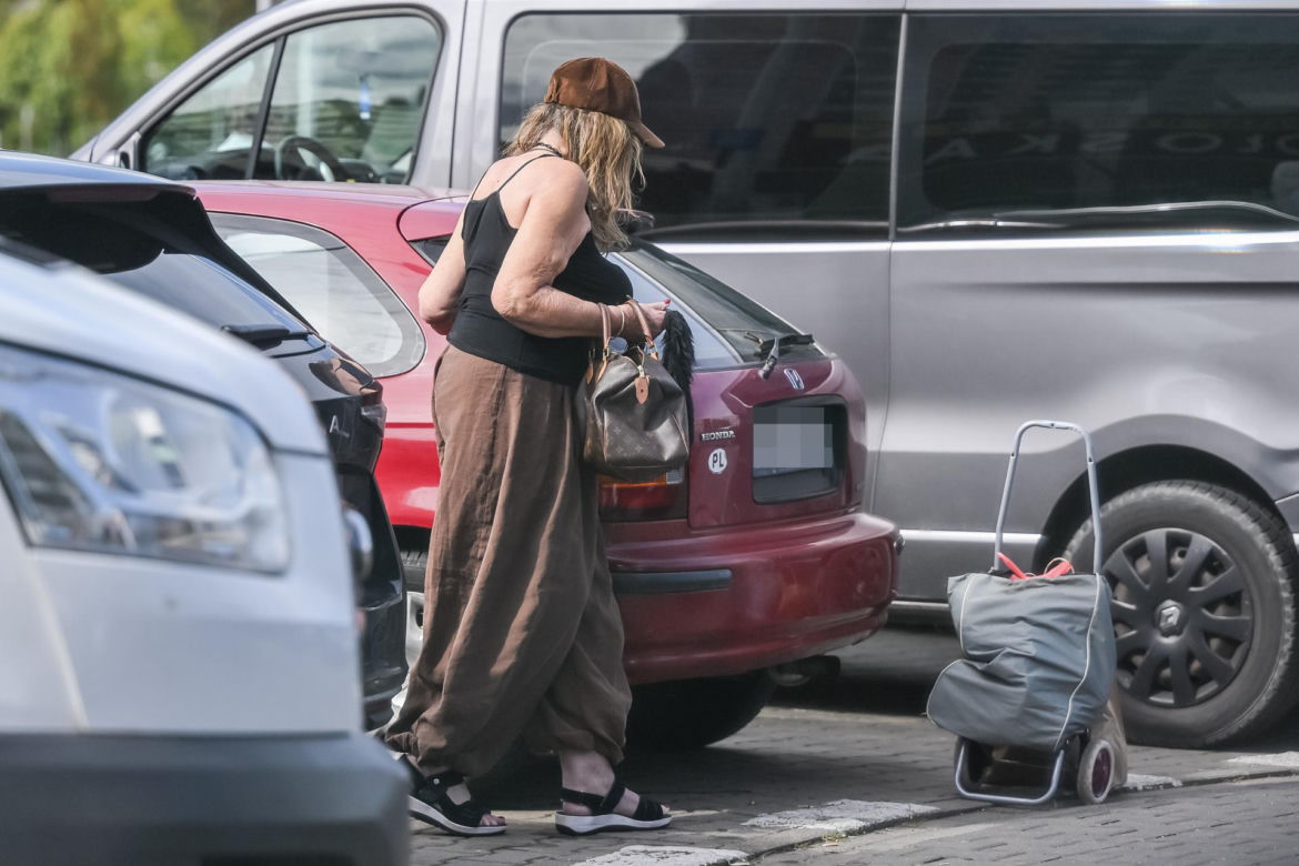 Agnieszka Perepeczko wystroiła się na bazar